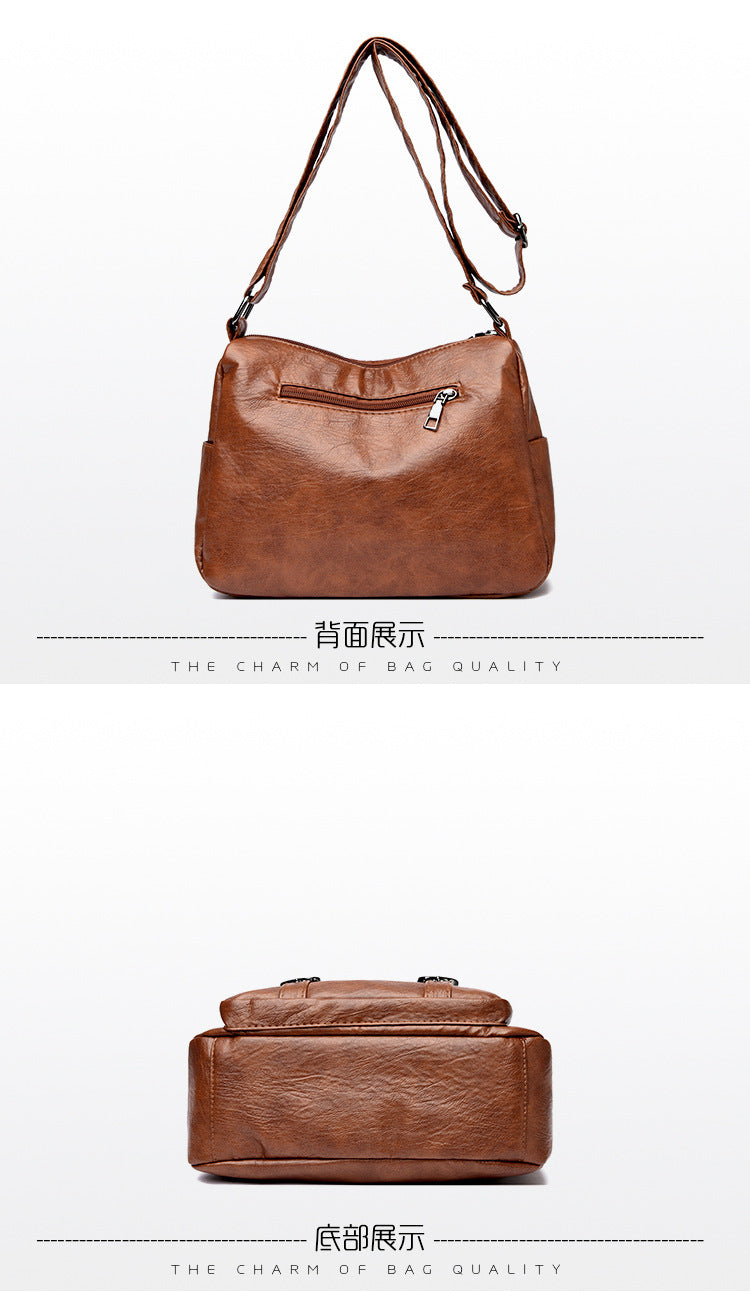 Retro Multi Pockets Crossbody Bag