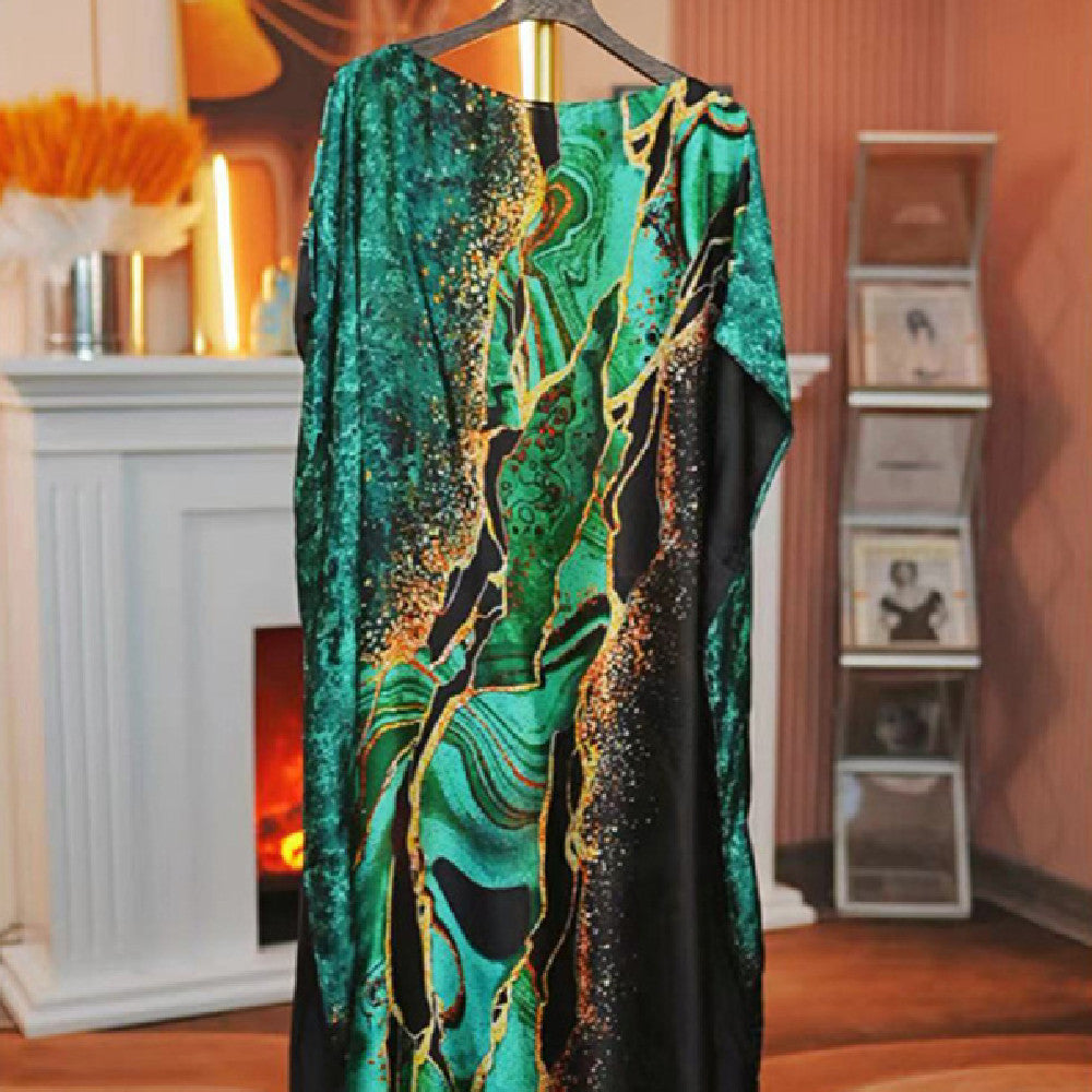 Women's Split Shawl With Contrast Color