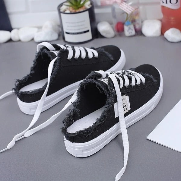 Modische und bequeme Canvas-Sneakers