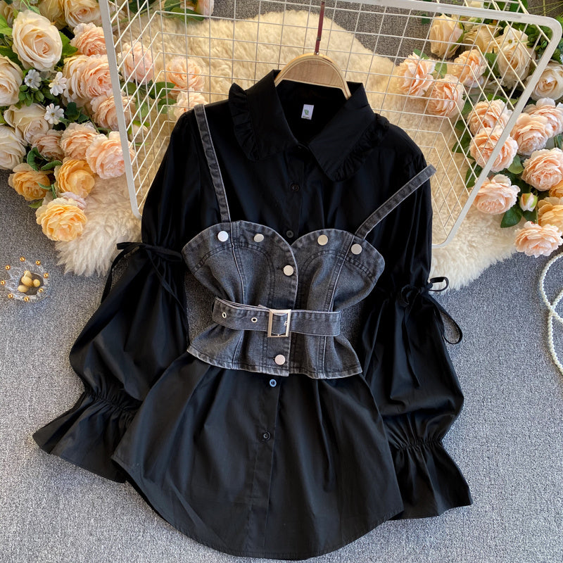 Hong Kong Style Retro Two-piece Stack
