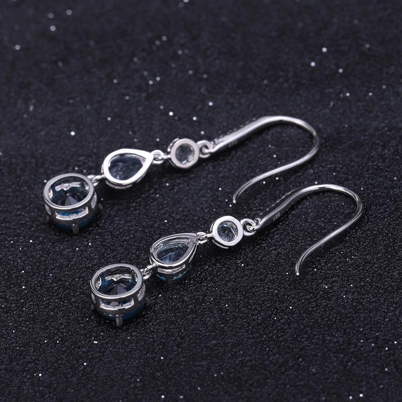 Fashionable Elegant Natural Gemstone Earrings