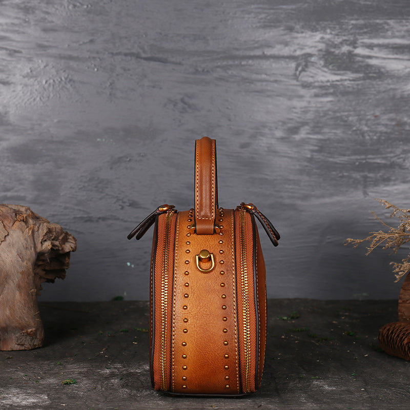 Vintage leather handbag