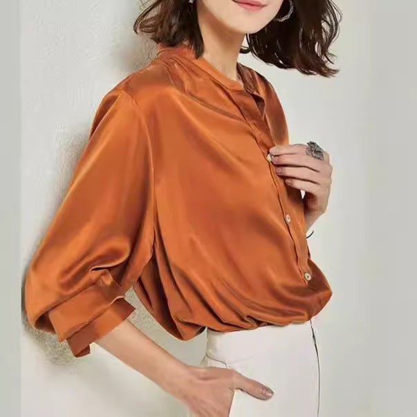 French Silk Shirt For Women