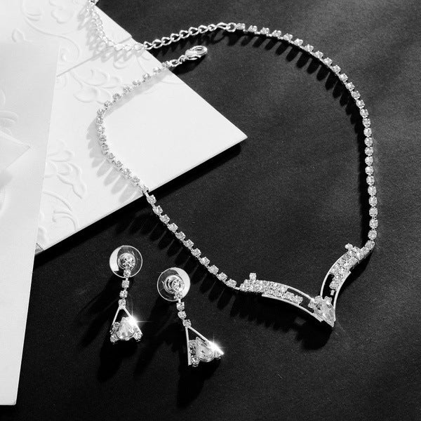 Fashion Korean silver plated jewelry 2 sets
