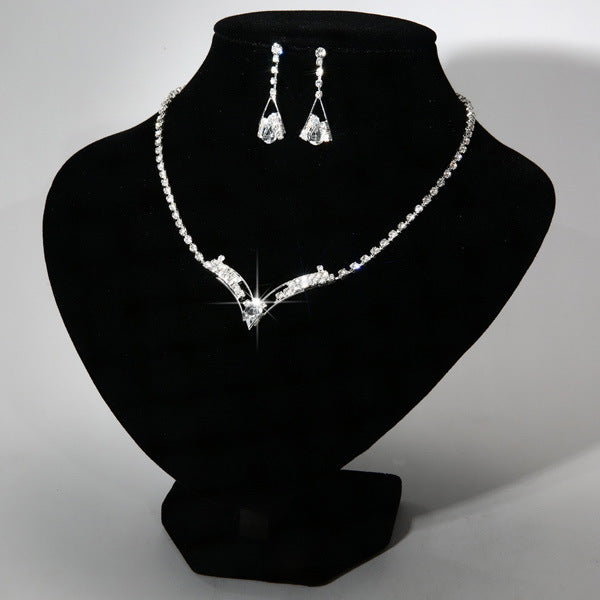 Fashion Korean silver plated jewelry 2 sets