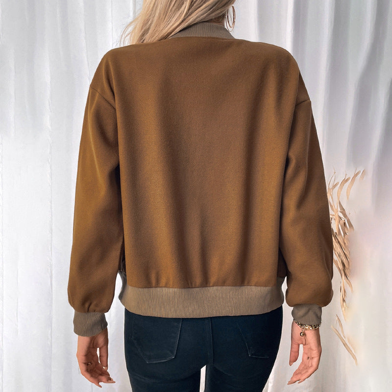 Women's Pocket Half-turtleneck Jacket