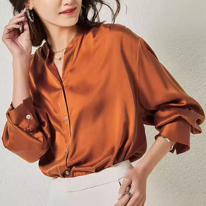 French Silk Shirt For Women