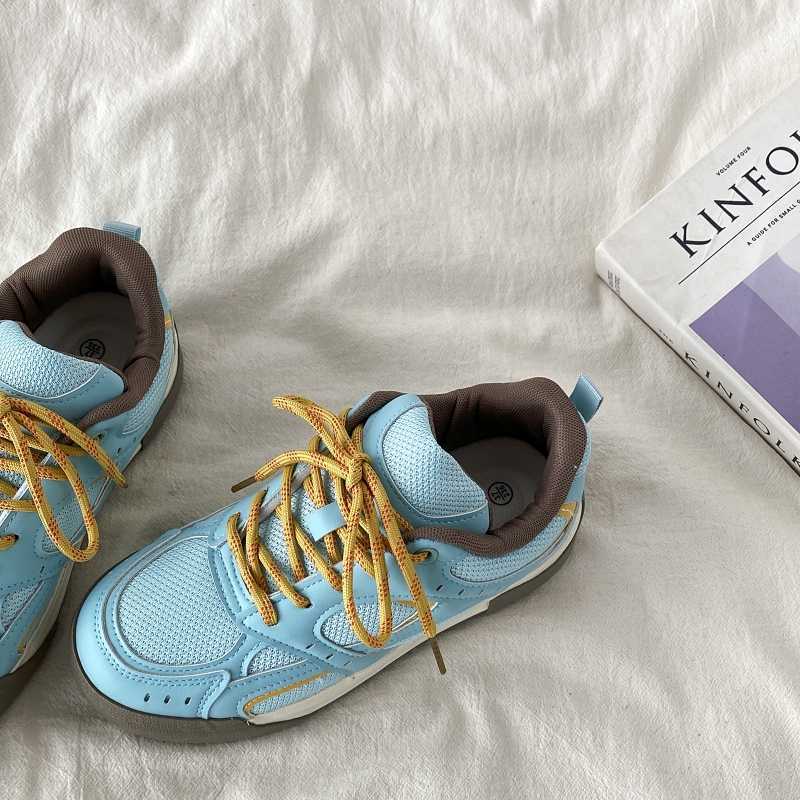 Blue Breathable Shoes For Women