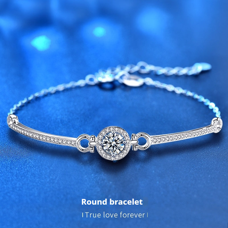 Silver Moissanite Bracelet