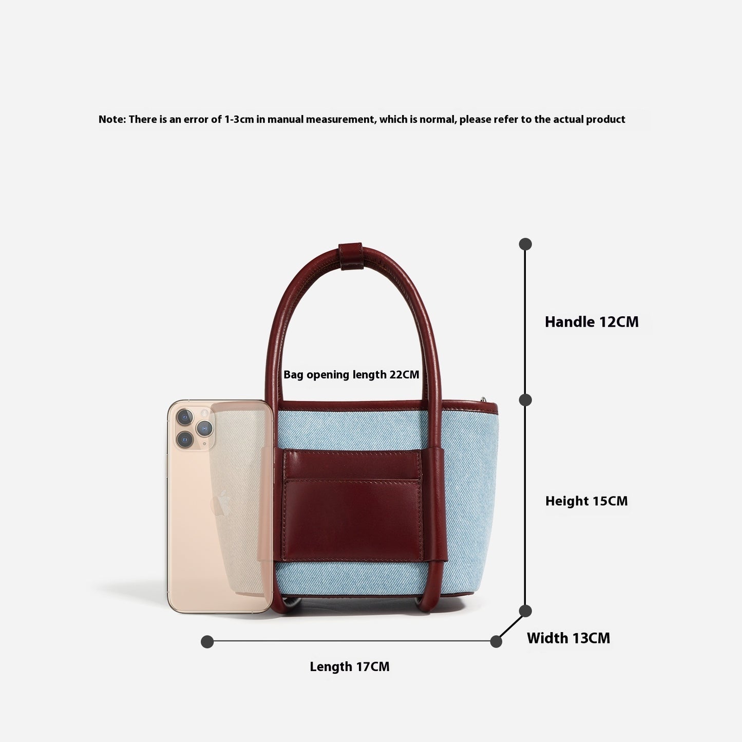 Top Layer Cowhide Basket Bag