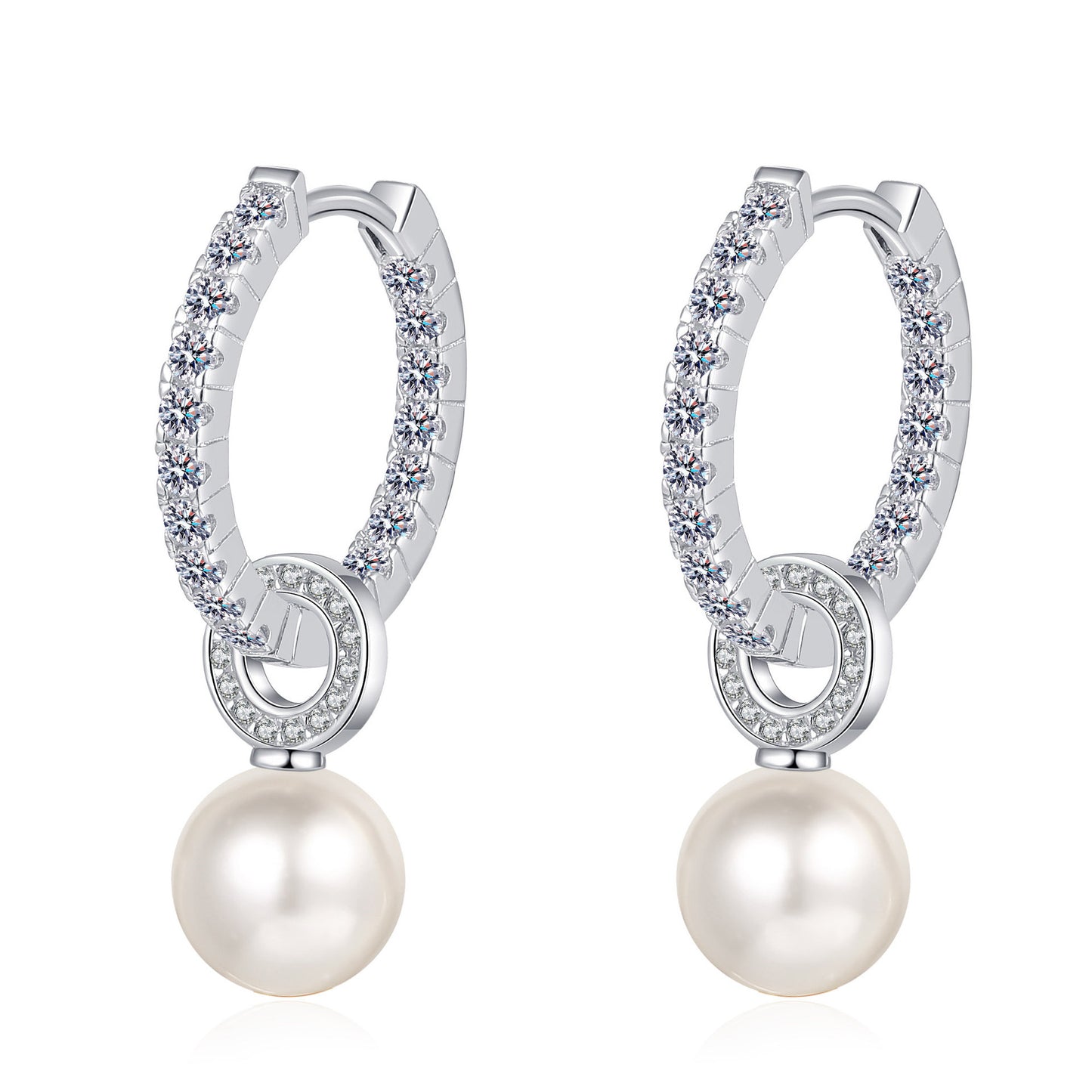 Silver Freshwater Pearl Earrings