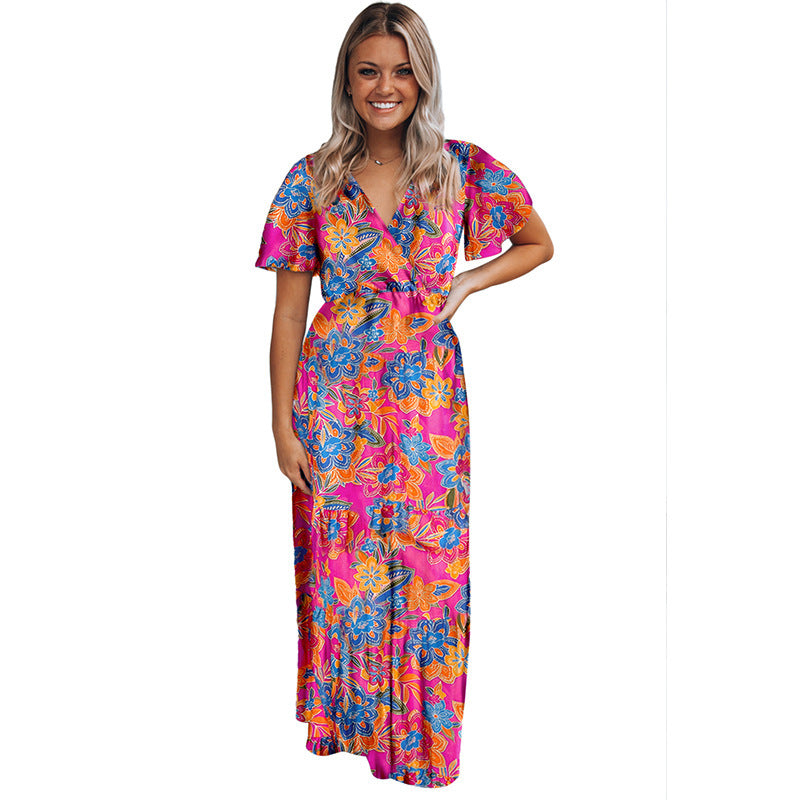 Summer Floral Skirt Women