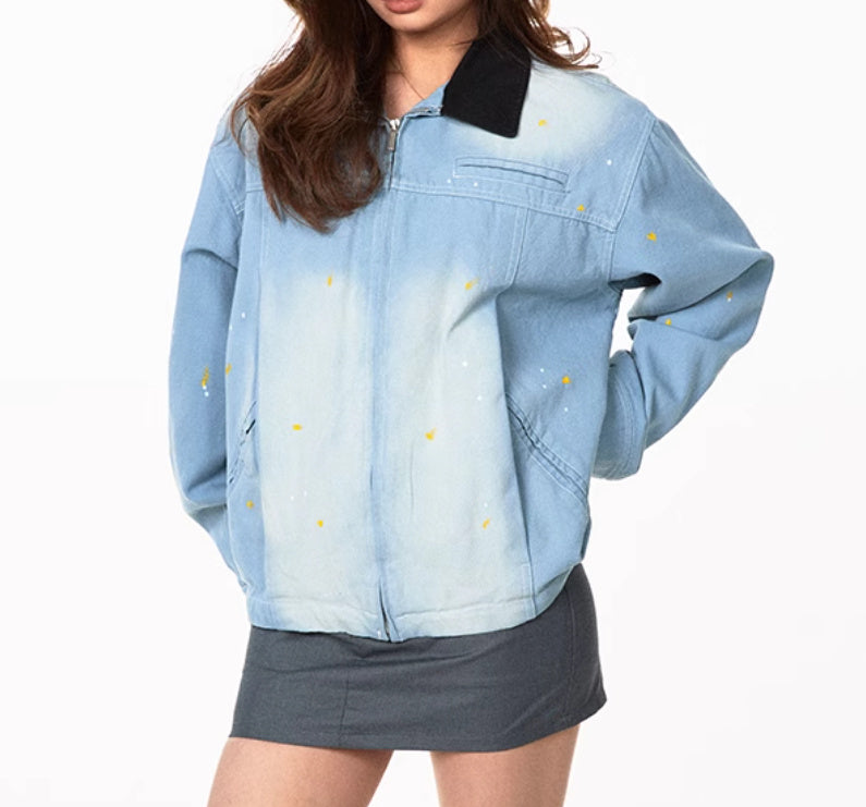 Splash Ink Denim Jacket