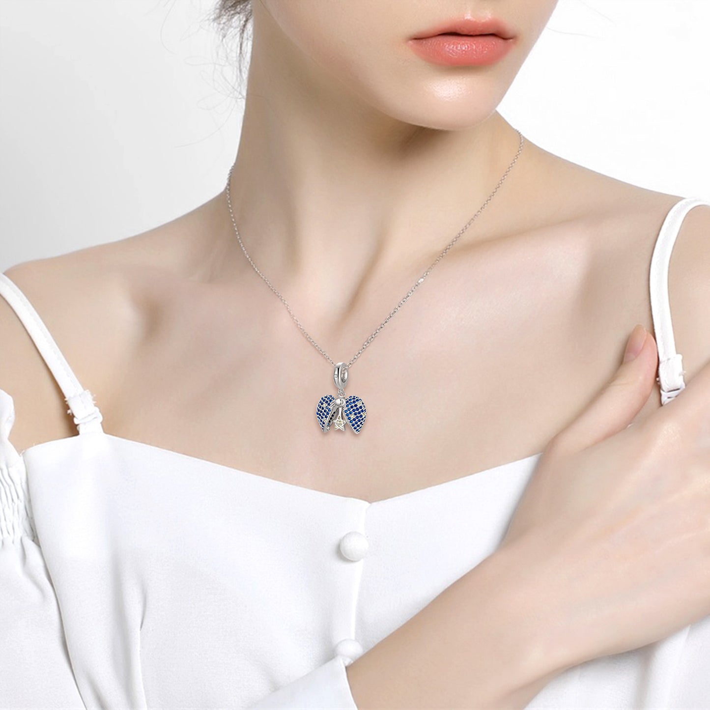 Blue Star Love Lock Series Pendant
