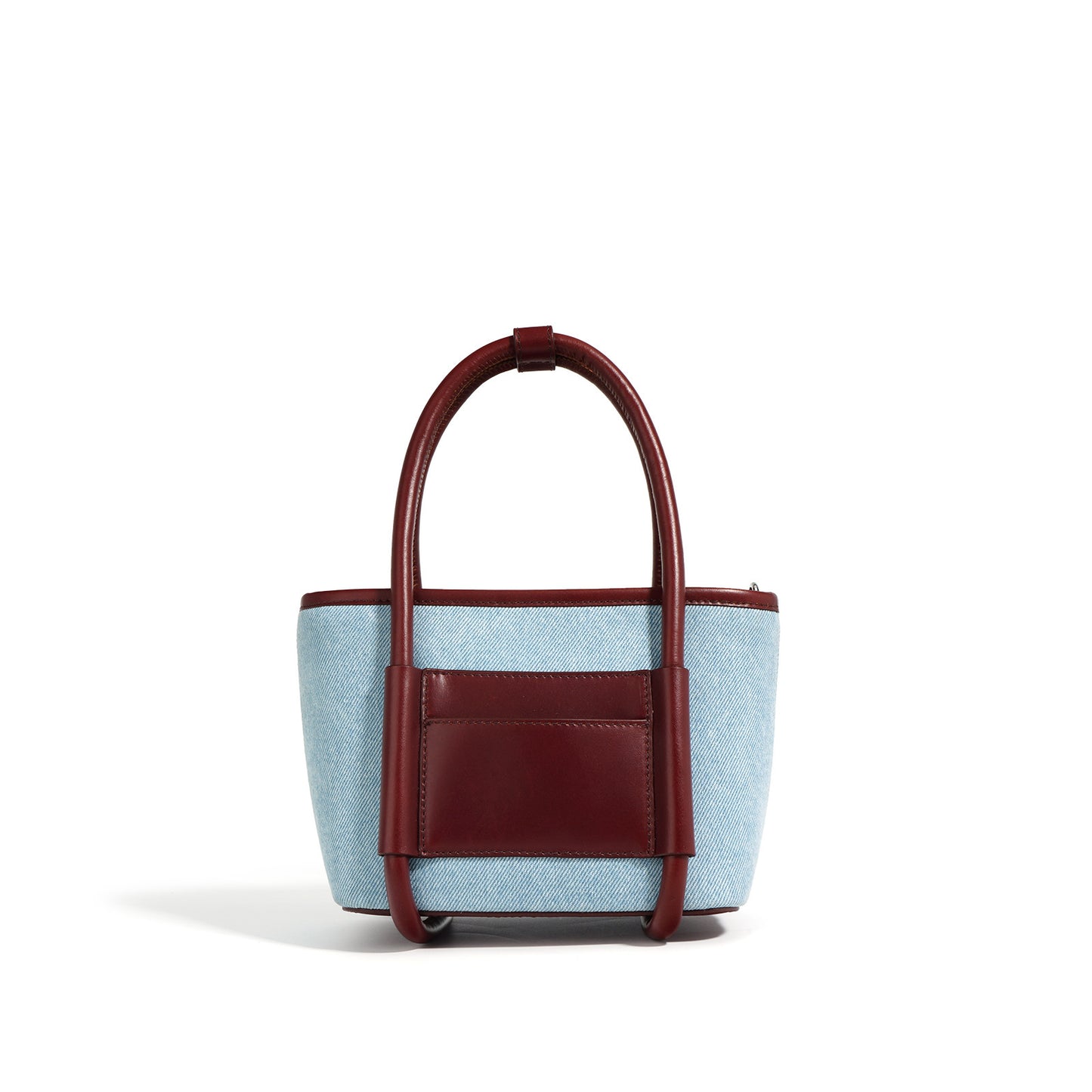 Top Layer Cowhide Basket Bag