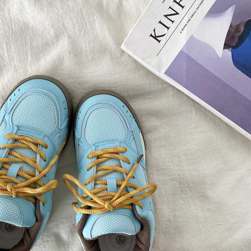 Blue Breathable Shoes For Women