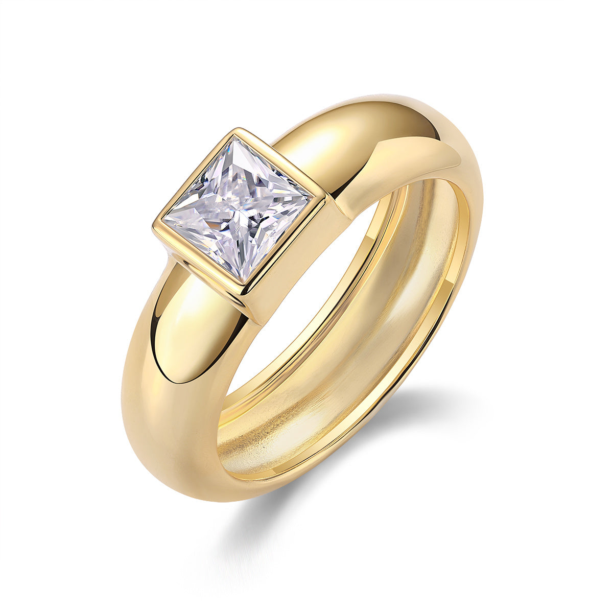 Square Diamond Ring