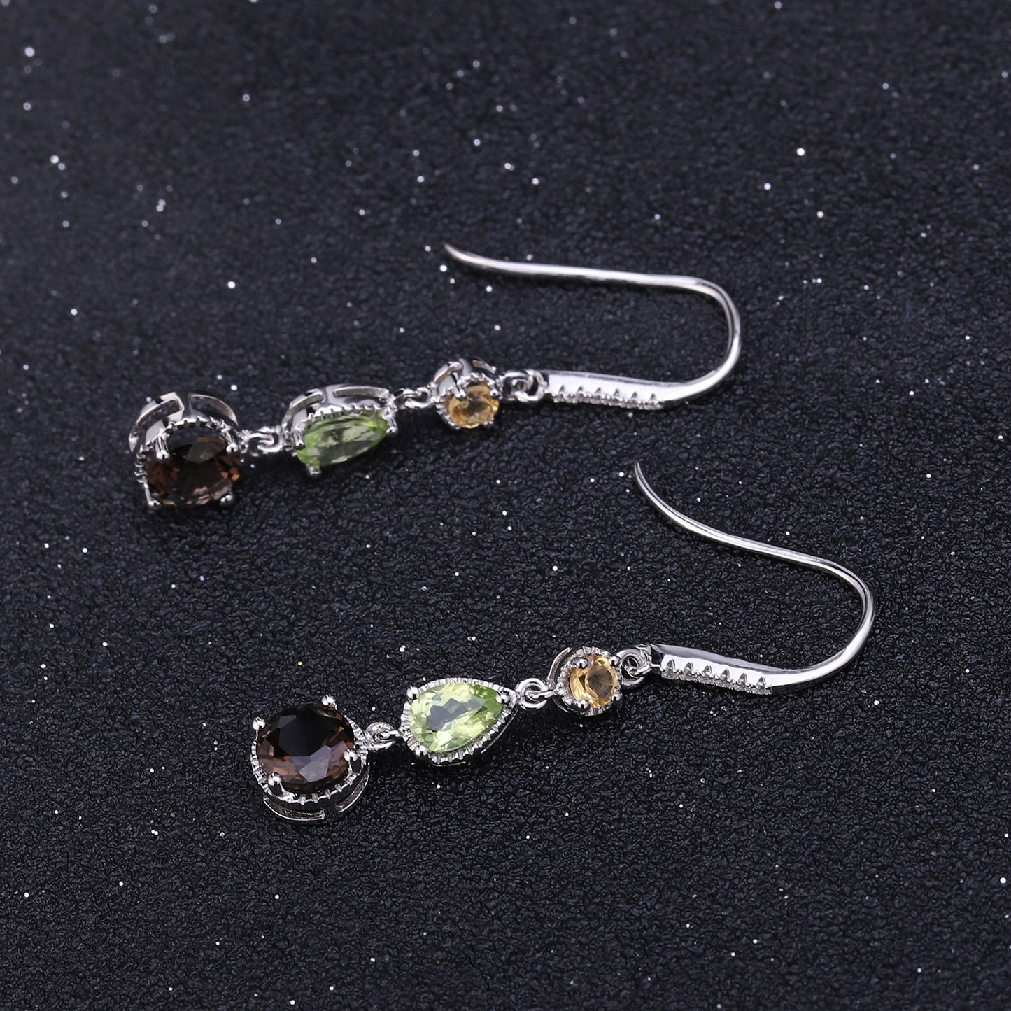 Fashionable Elegant Natural Gemstone Earrings