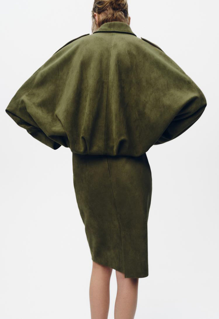Women's Batwing Sleeve Pilot Jacket