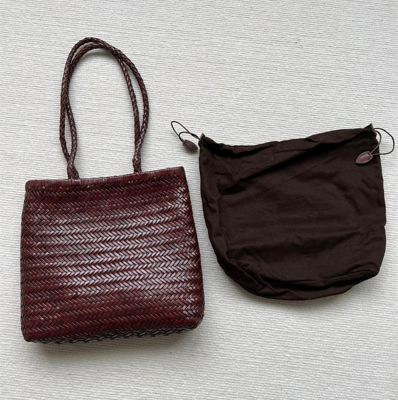 Vintage Top Layer Cowhide Handmade Shoulder Bag