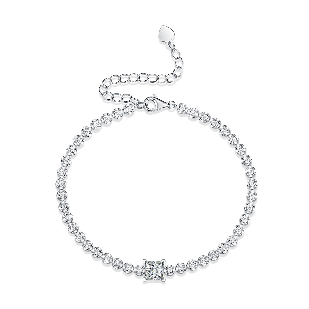 Moissanite Rubik's Cube Bracelet