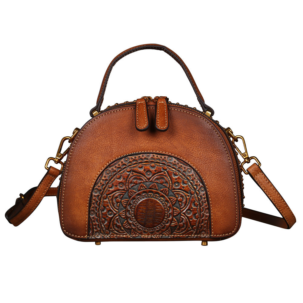 Vintage leather handbag