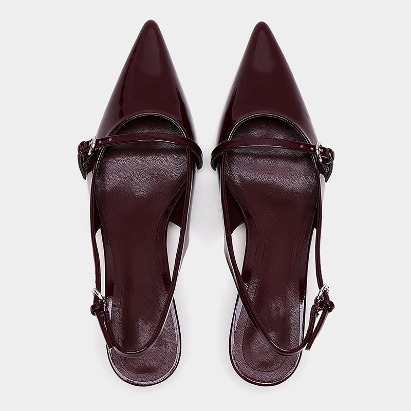Slingback Strap Mules Shoes