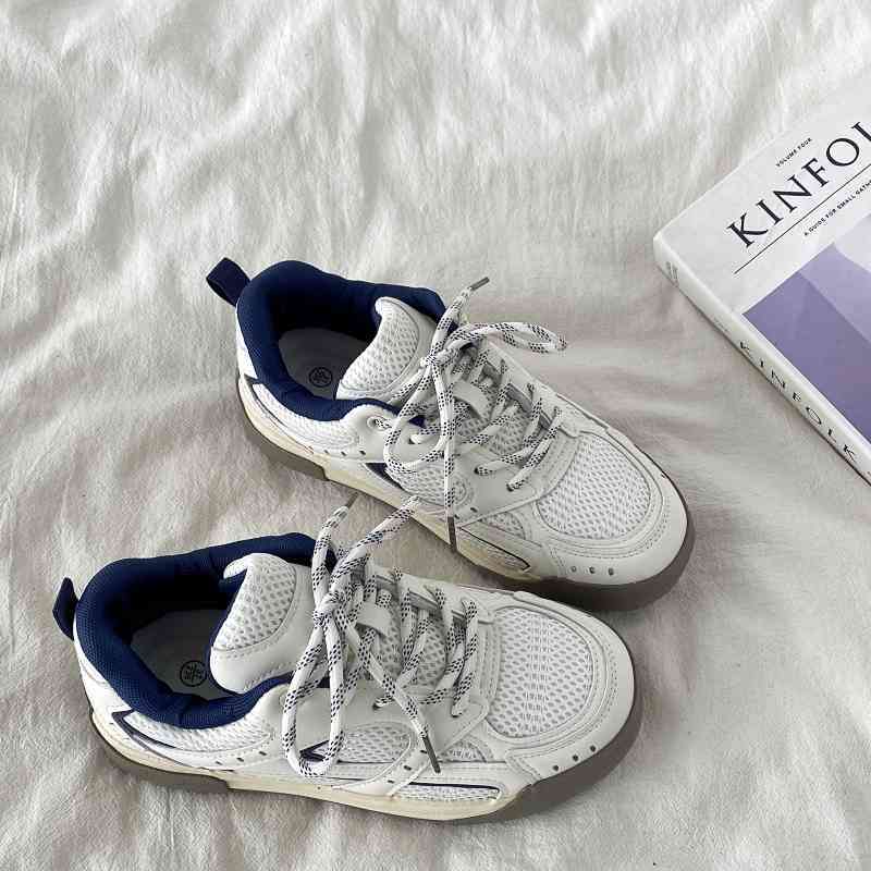 Blue Breathable Shoes For Women