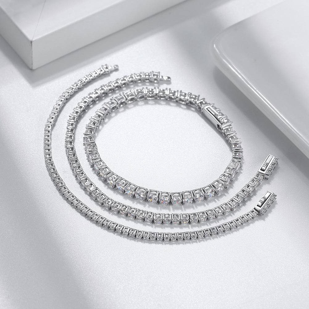 Silver Hair Tennis Bracelet