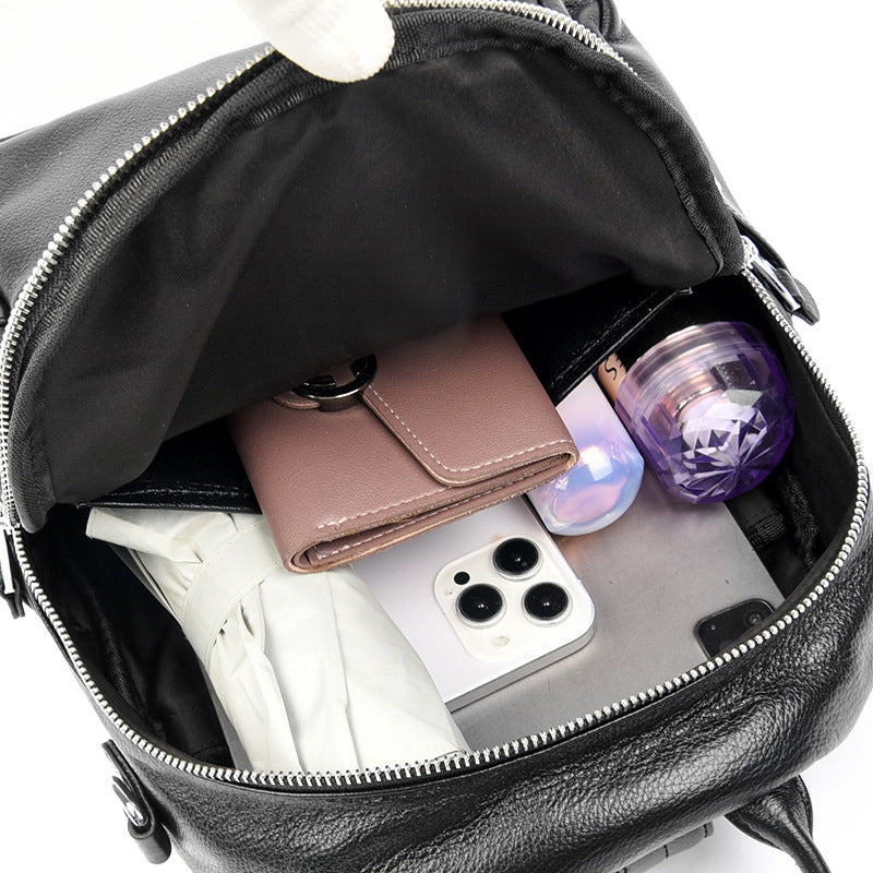 Women's Leather Backpack Casual
