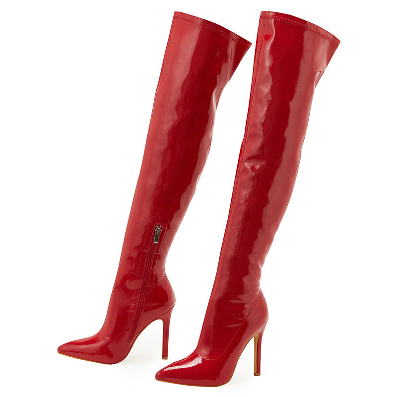 Inside Zipper Over The Knee Boots