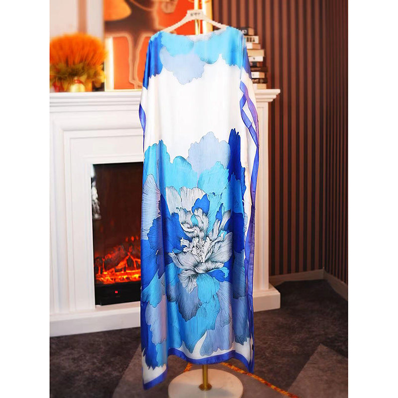 Women's Split Shawl With Contrast Color