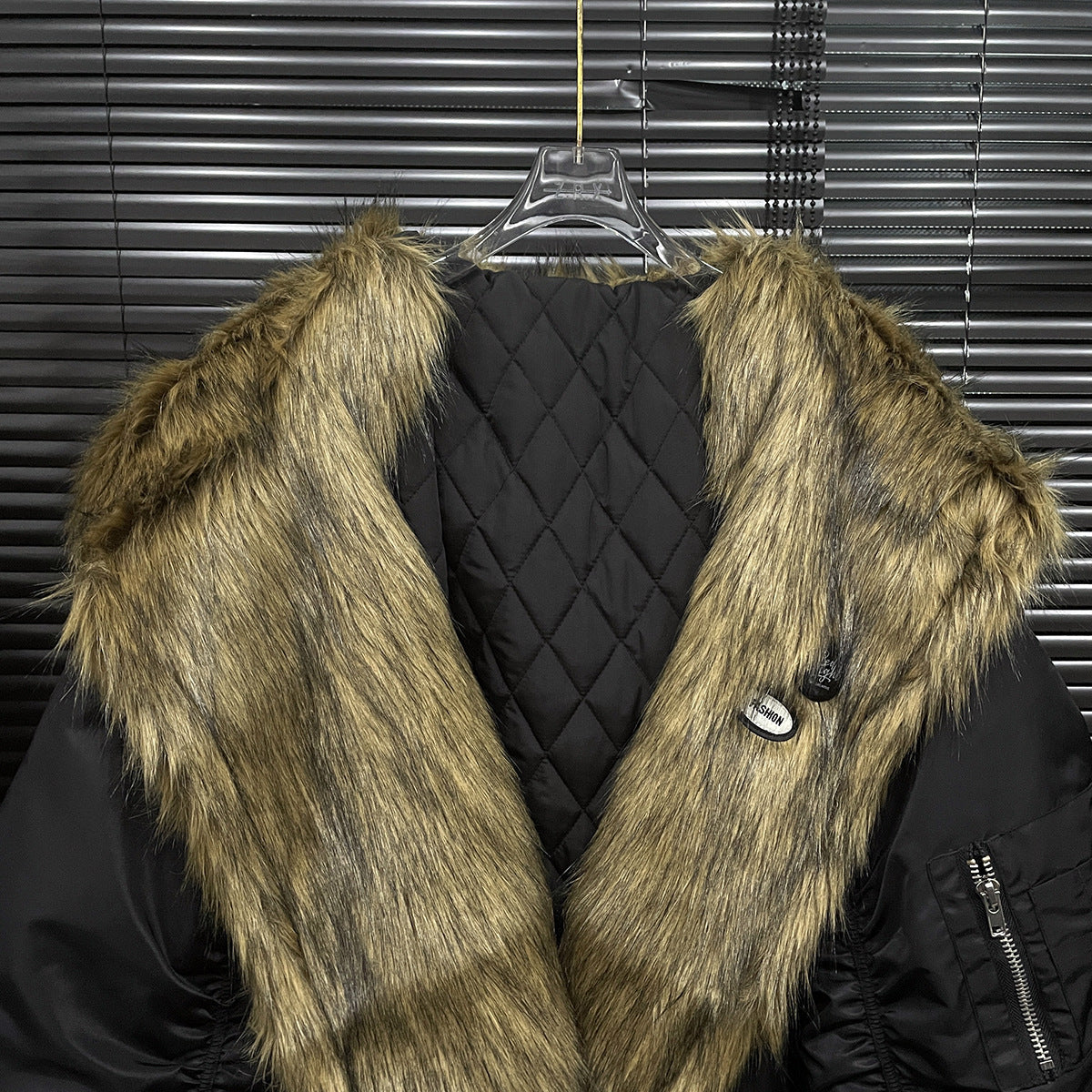 Big Fur Collar Coat