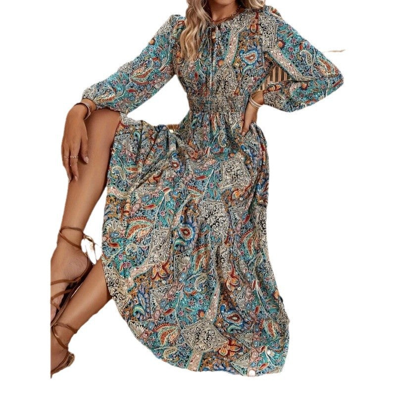 Women's Autumn Digital Printing Dress