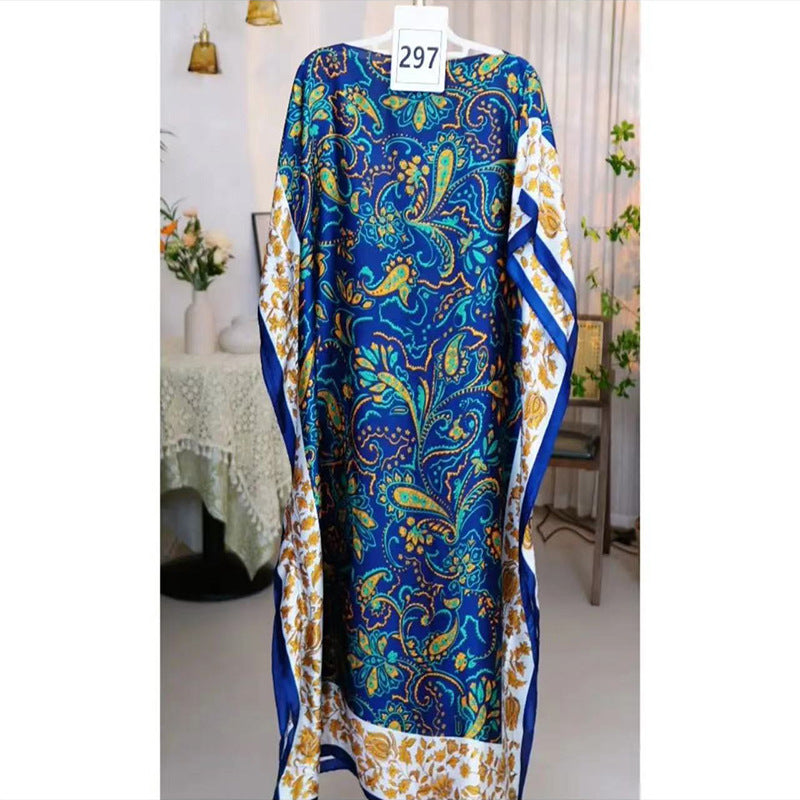 Women's Split Shawl With Contrast Color