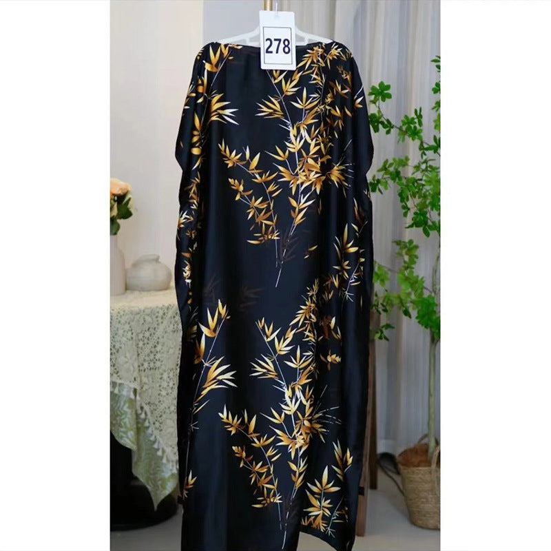 Women's Split Shawl With Contrast Color