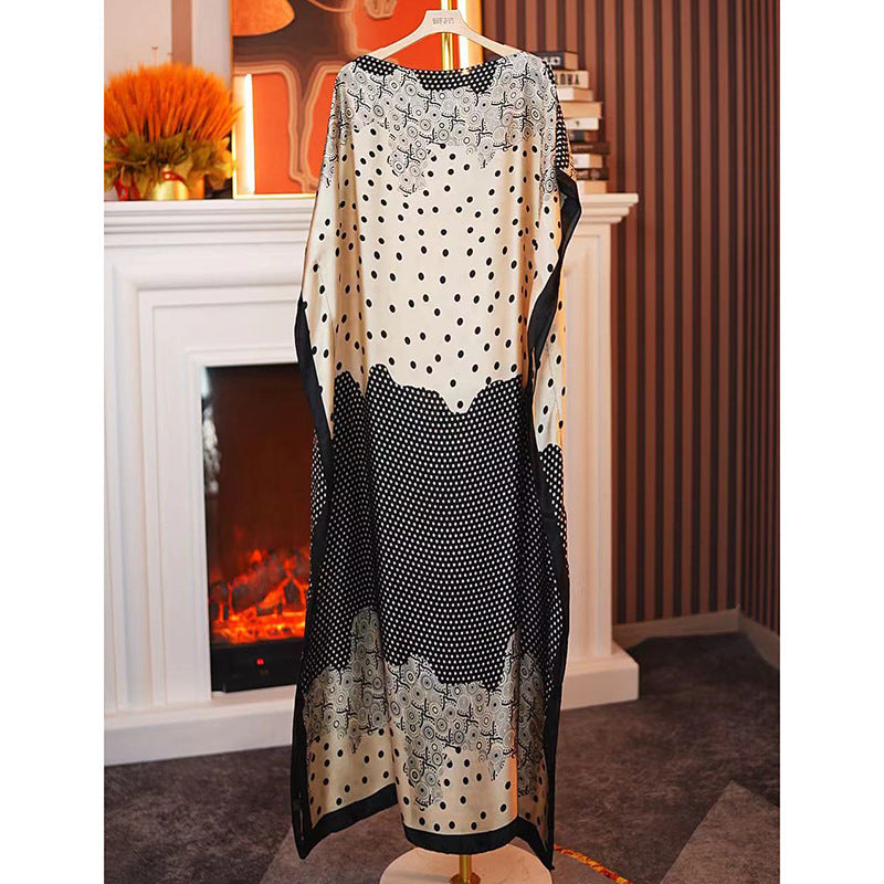 Women's Split Shawl With Contrast Color
