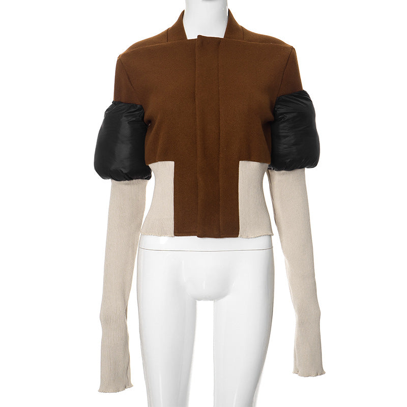 Autumn And Winter Collar Zipper Cardigan Outerwear