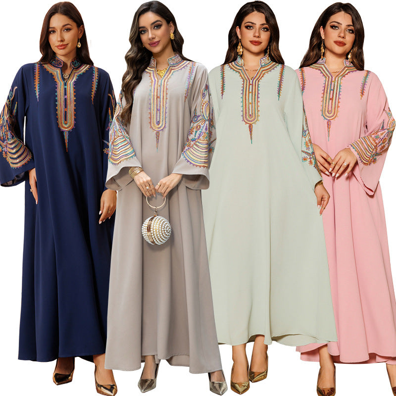 Women's Embroidered Rope Embroidered Dress
