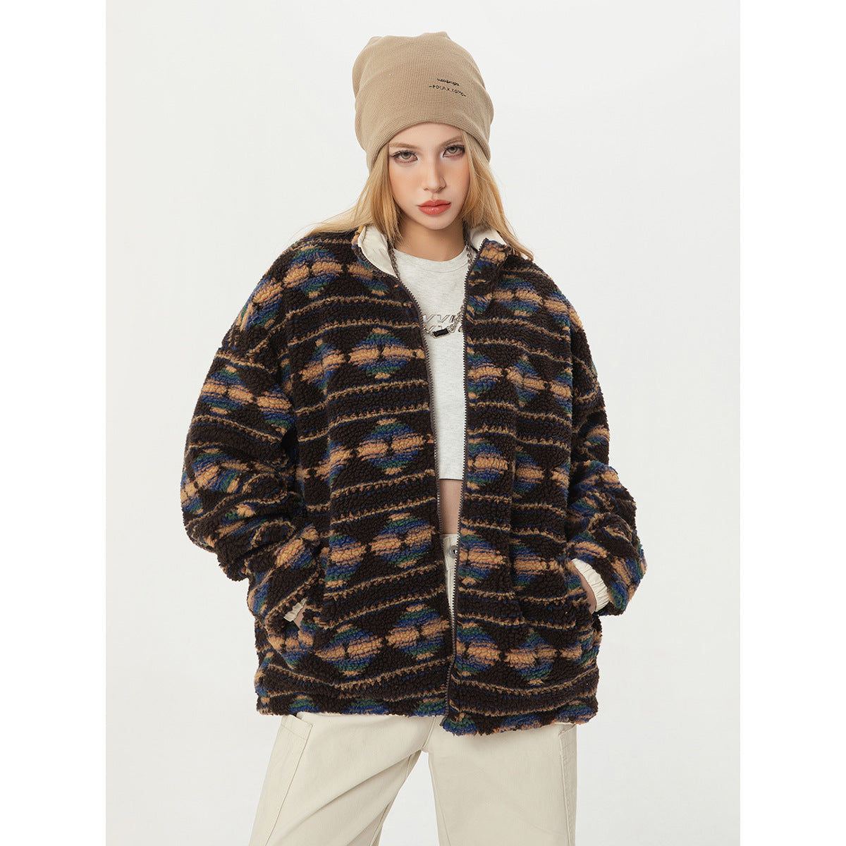 Retro Double-sided Lamb Wool Coat
