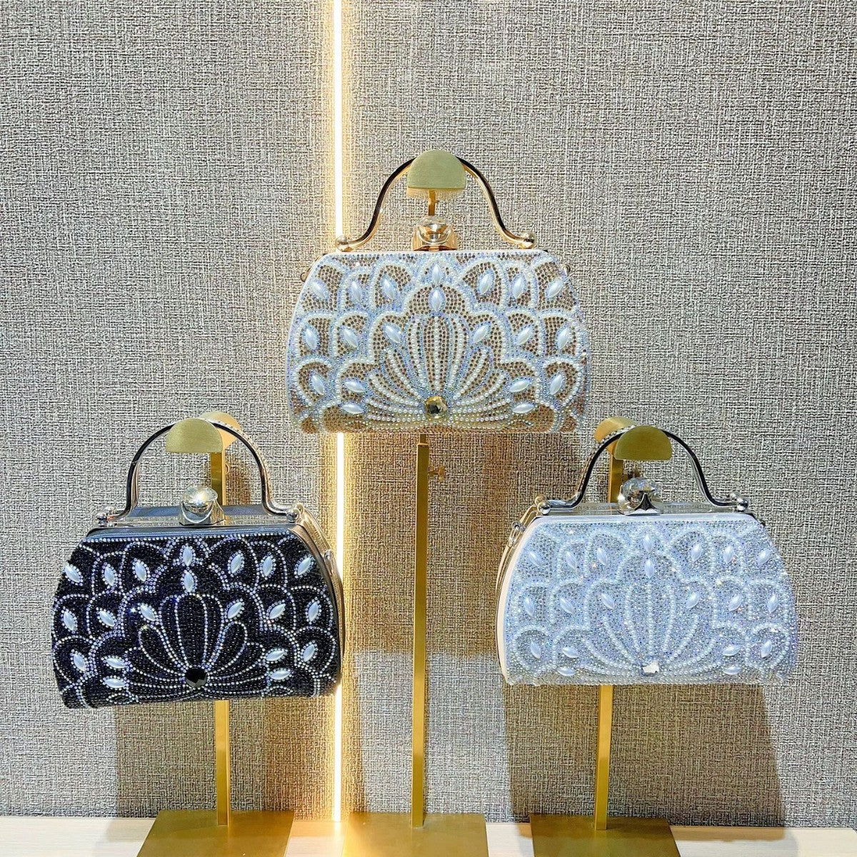 Women's Portable Creative Rhinestone Handbag