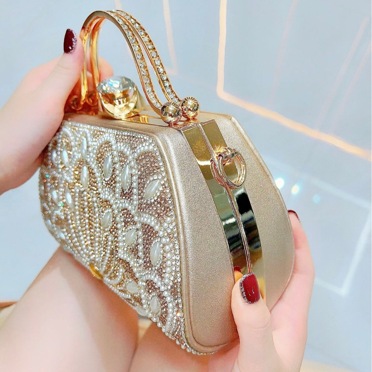 Women's Portable Creative Rhinestone Handbag