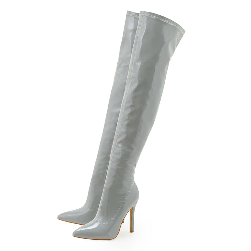 Inside Zipper Over The Knee Boots