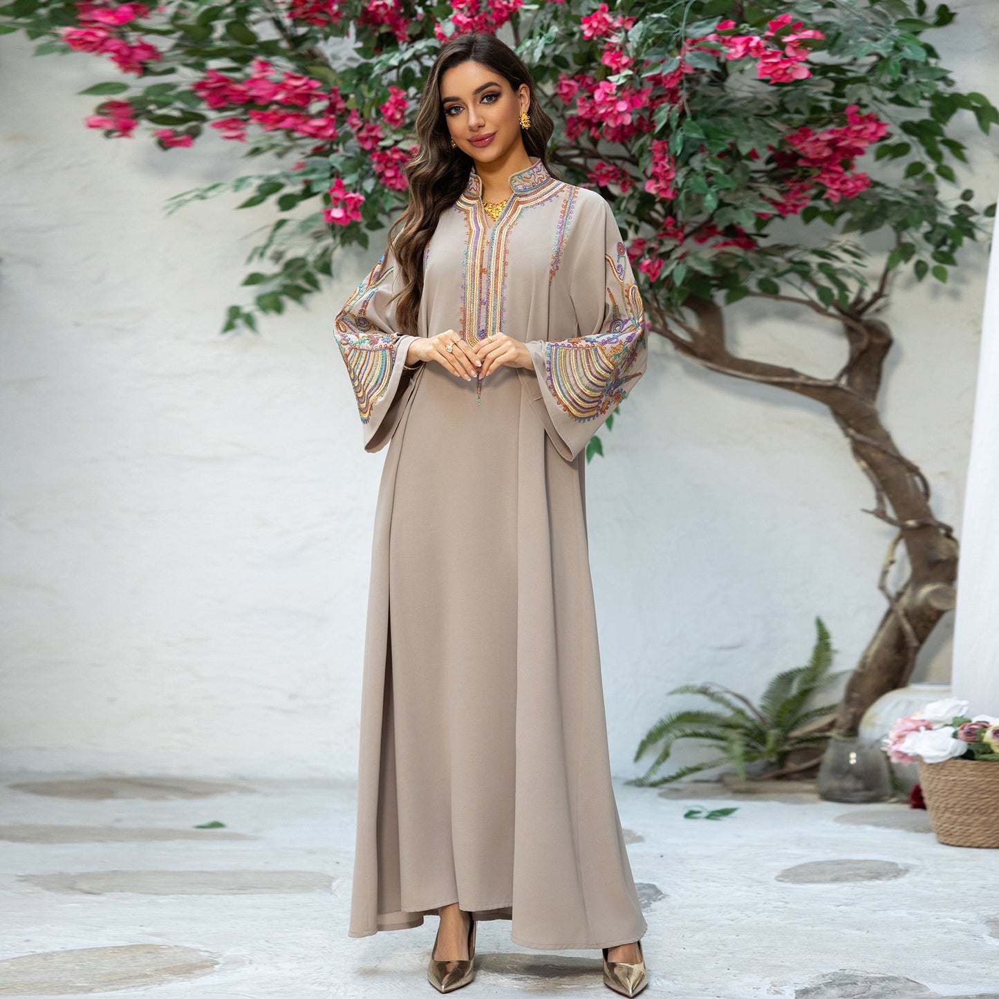 Women's Embroidered Rope Embroidered Dress