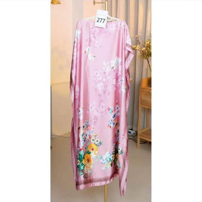 Women's Split Shawl With Contrast Color