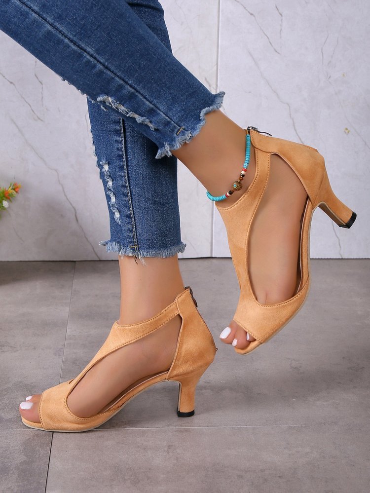 Women's Peep Toe High Heels