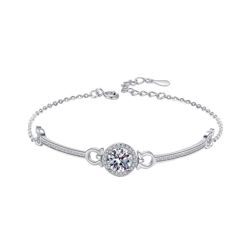 Silver Moissanite Bracelet