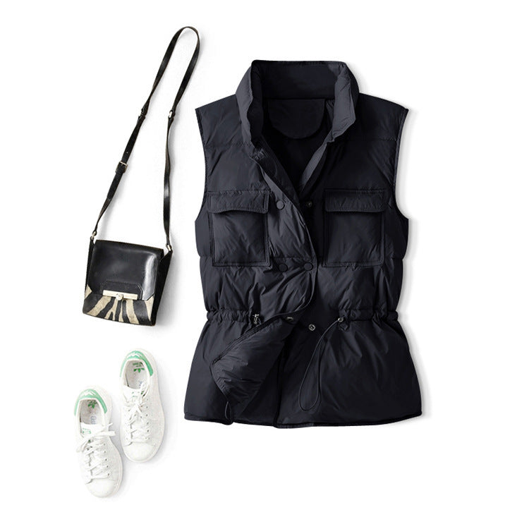 Women's Short Waist Collar Jacket