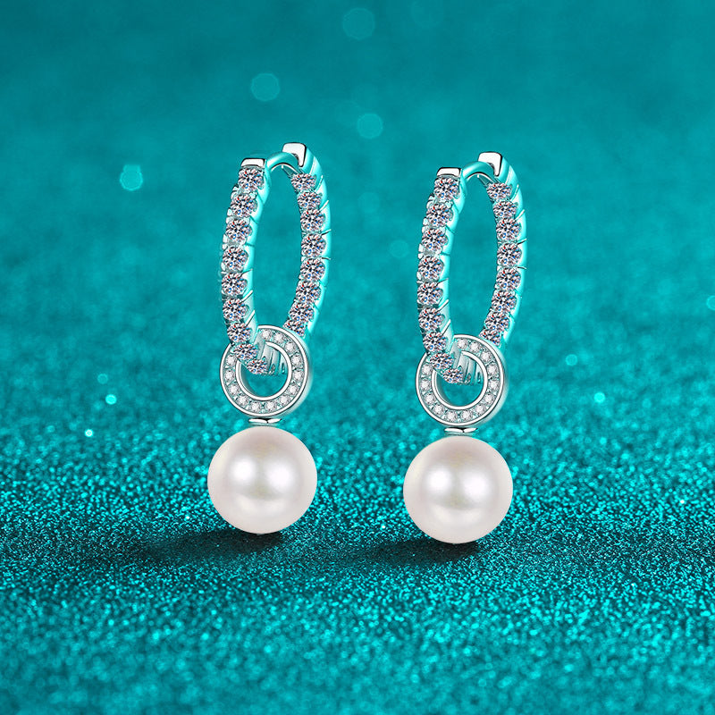 Silver Freshwater Pearl Earrings