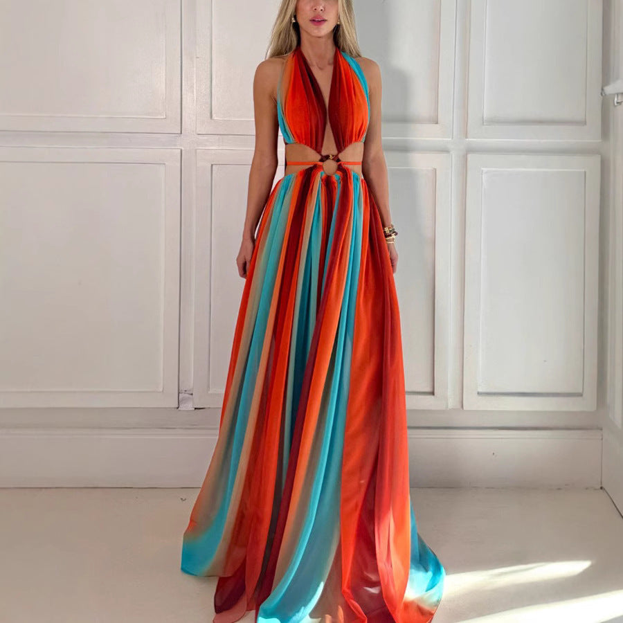 European And American Vacation Beach Dress